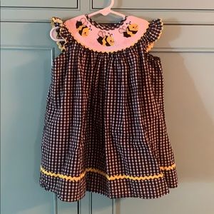 Smocked bee dress